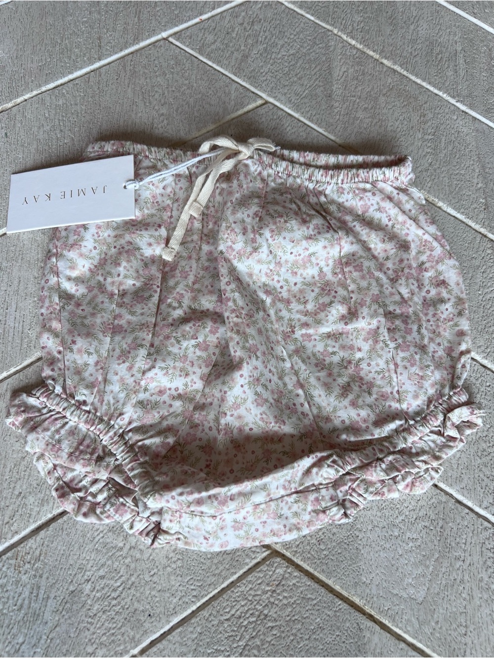 NWT Jamie Kay limonium floral ruffle bloomer 3Y